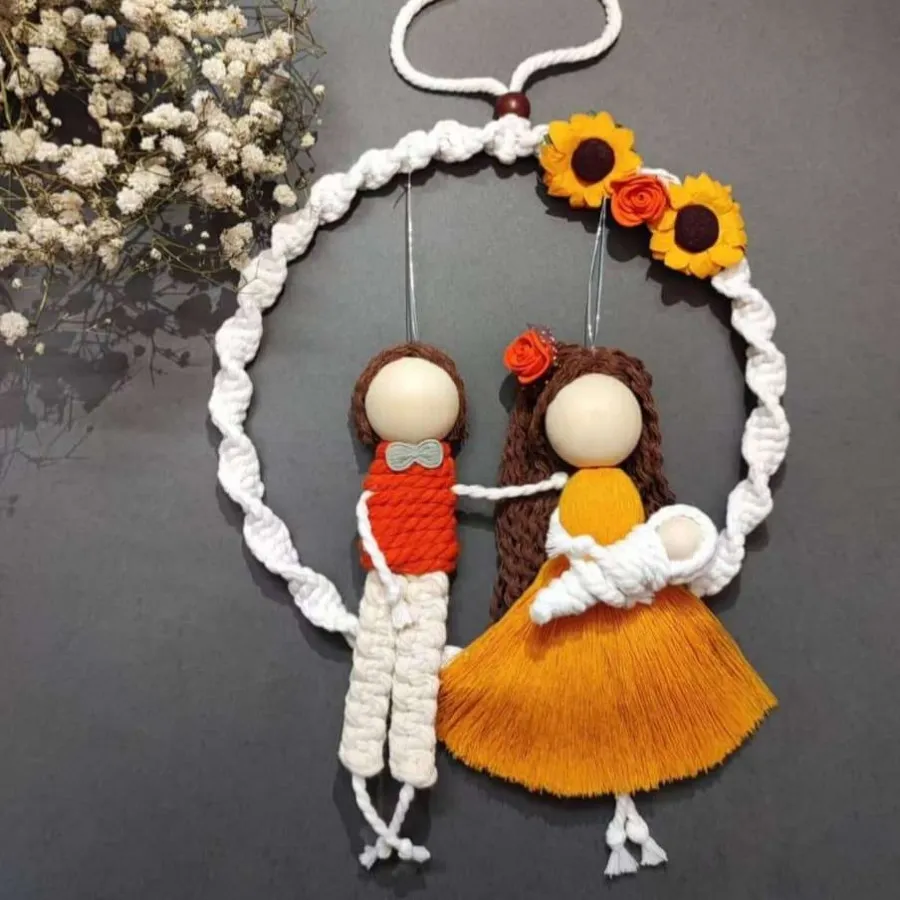 اویز عروسک مکرومه