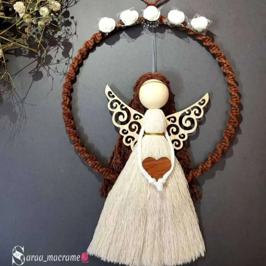 اویز عروسک مکرومه