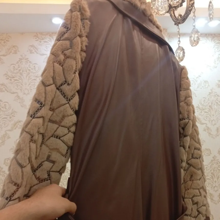 پالتو چرم ترکیبی ترند سال