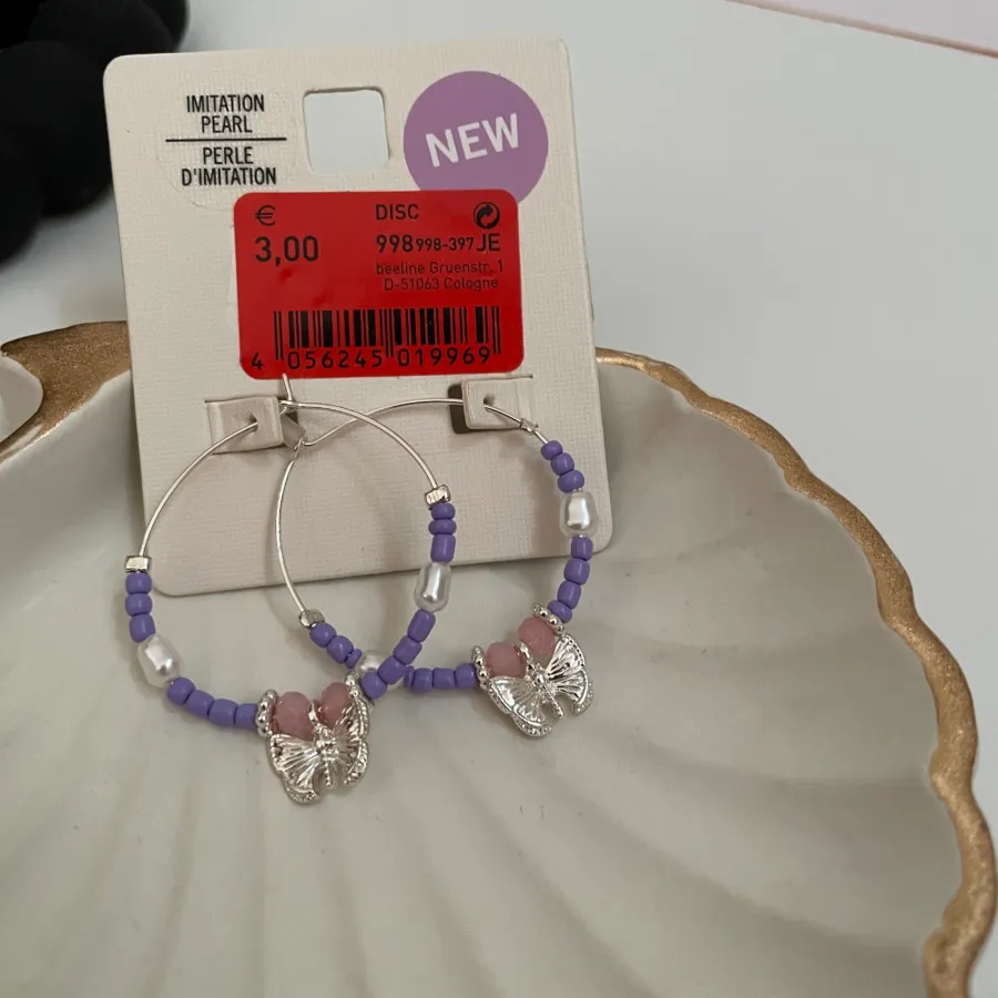 گوشواره منجوقی پروانه