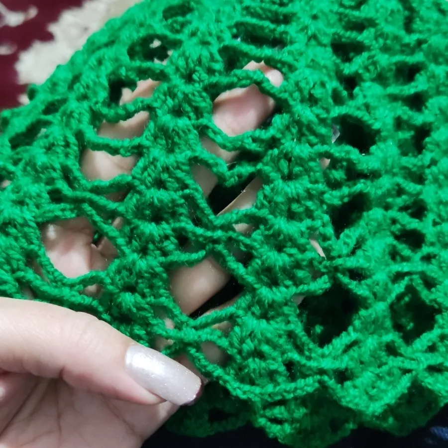 کلاه بافت مکرومه