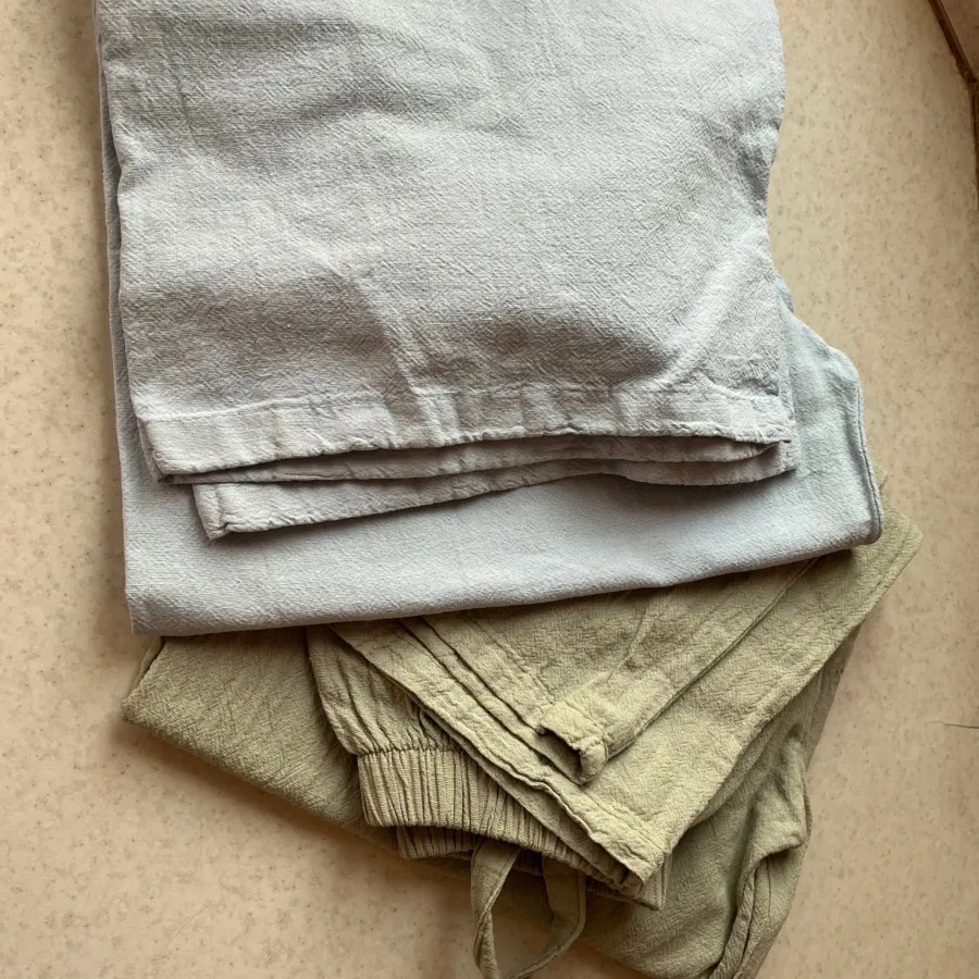 دوعدد شلوار لنیننخ خوشرنگ