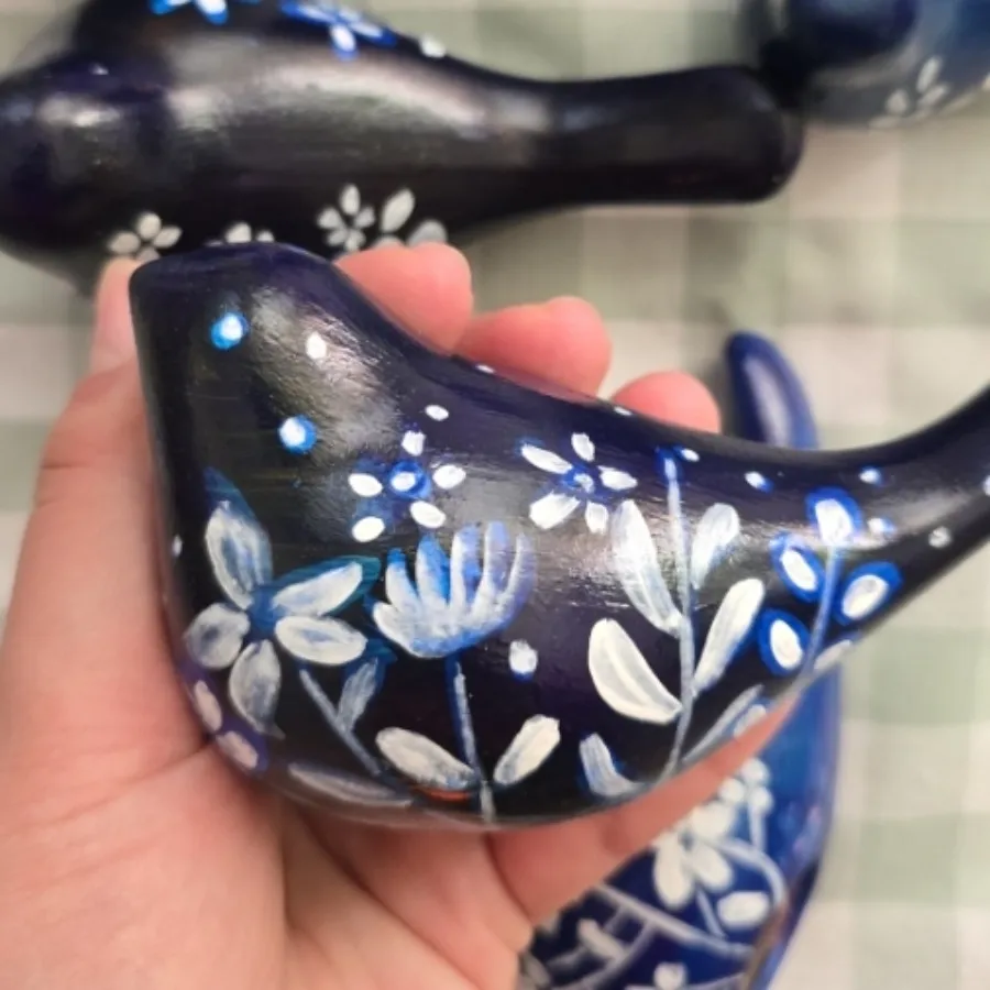 پرنده های سفالی دکوراتیو