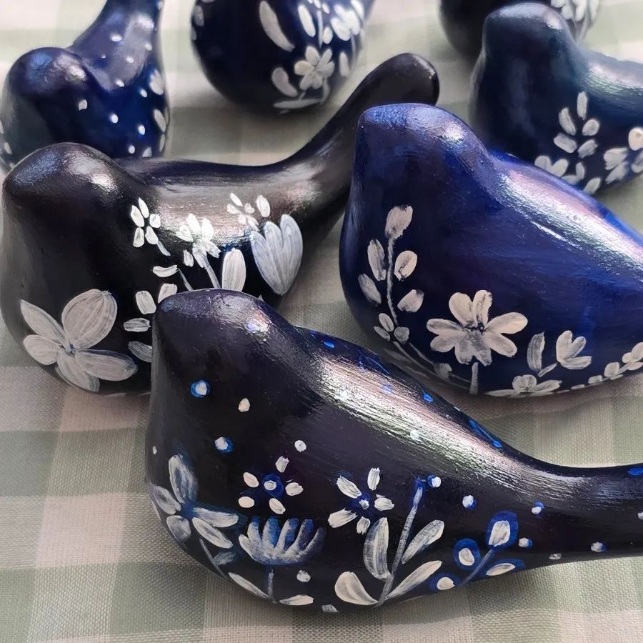 پرنده های سفالی دکوراتیو