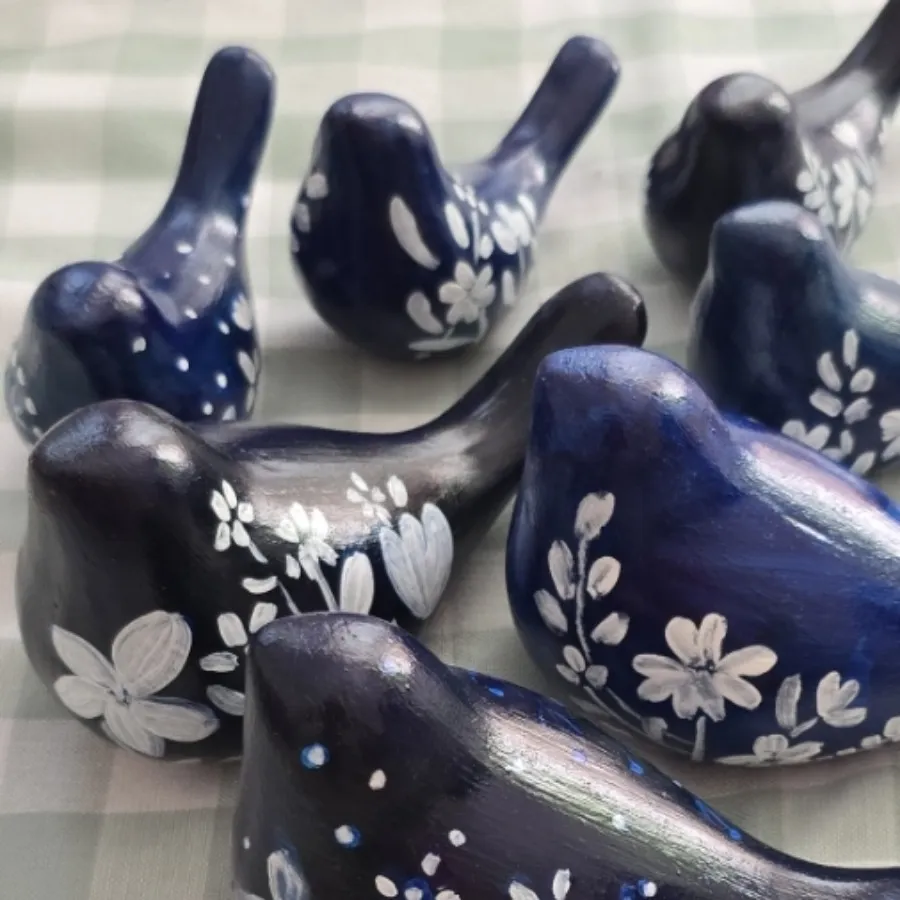 پرنده های سفالی دکوراتیو