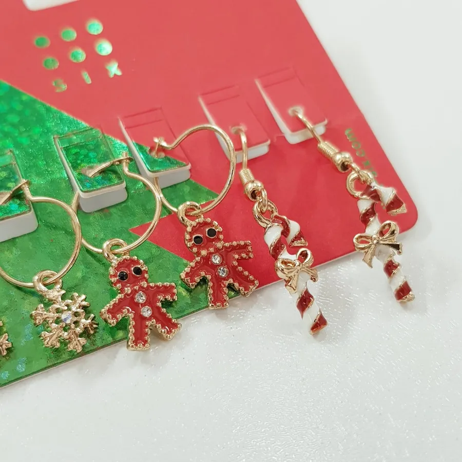 پک سه جفتی گوشواره طلایی