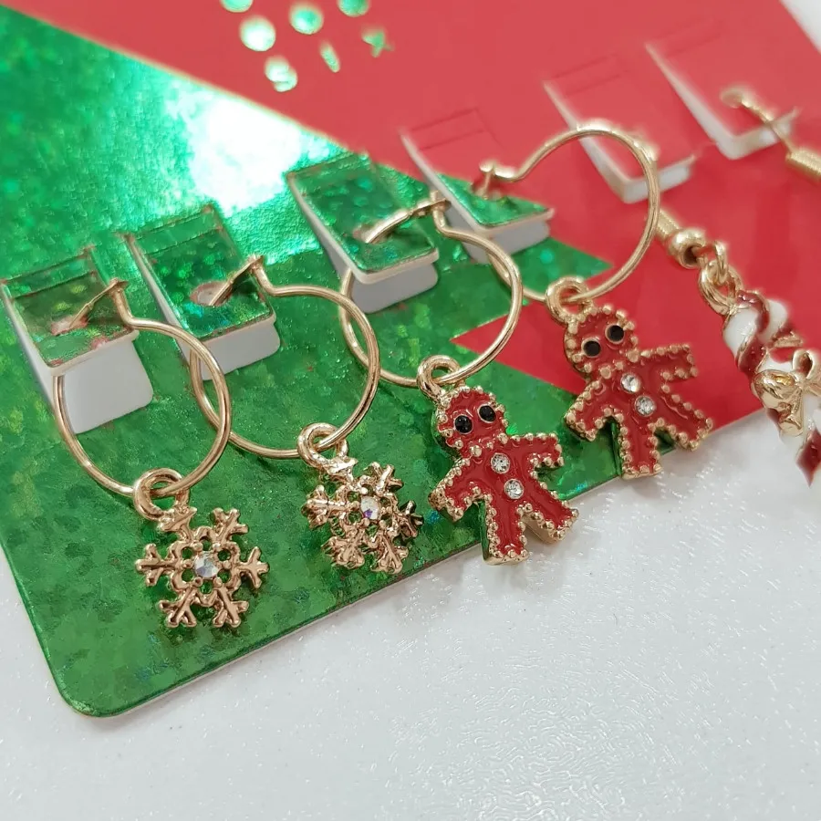 پک سه جفتی گوشواره طلایی