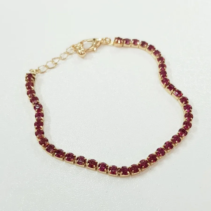 دستبند طلایی تنیسی طلایی