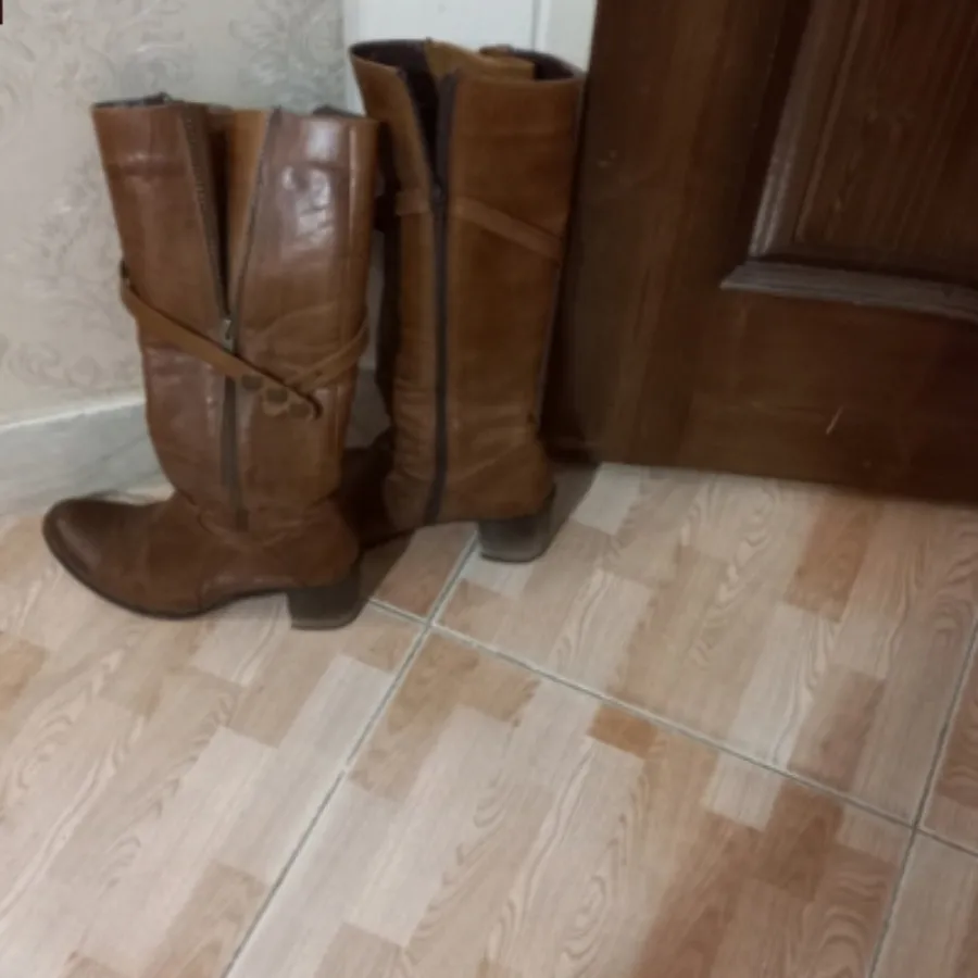 چکمه بلند تو کرکی چرم