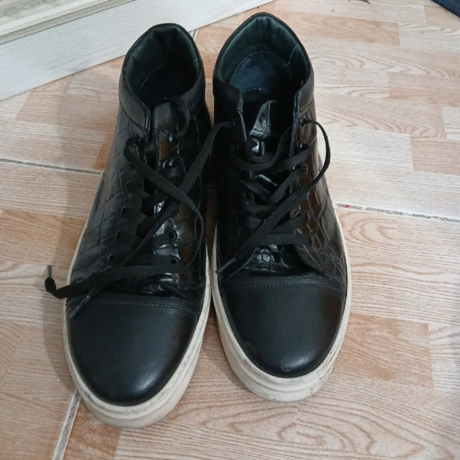 کفش چرم مشکی