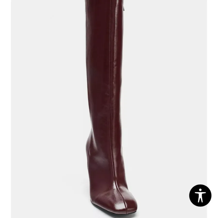 بوت بلند چرم 2025 Zara