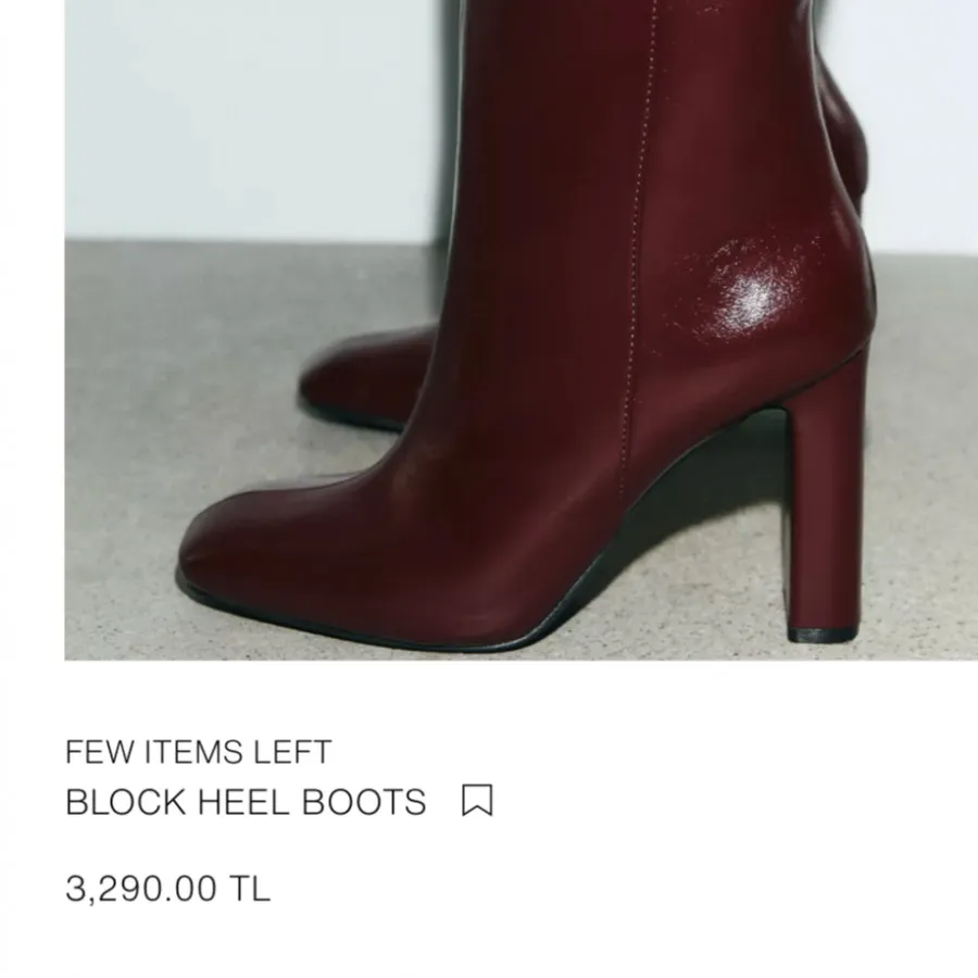 بوت بلند چرم 2025 Zara