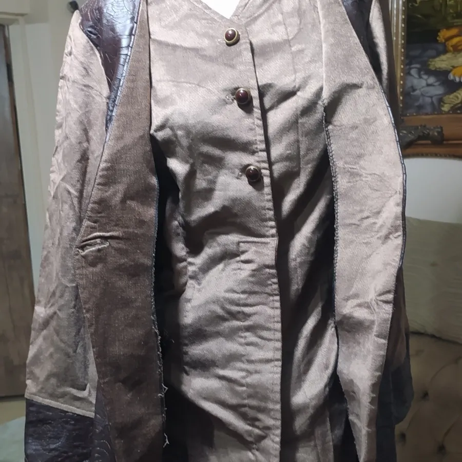 پالتو زنانه مخمل وچرم