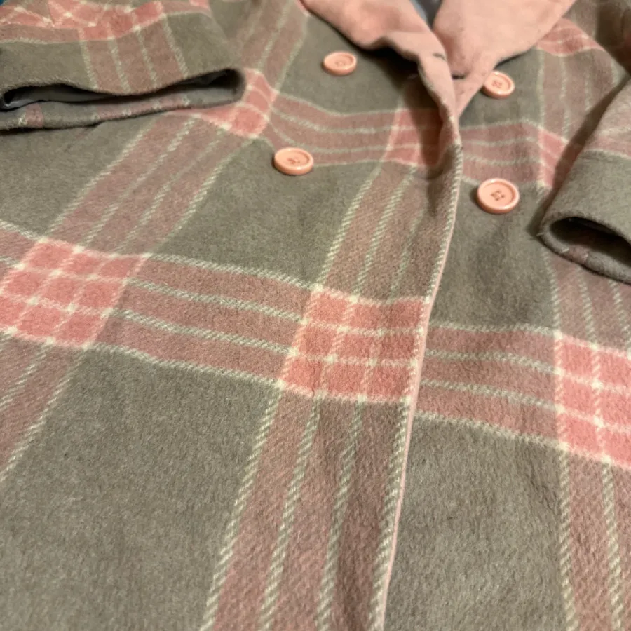 پالتو صورتی چهارخونه