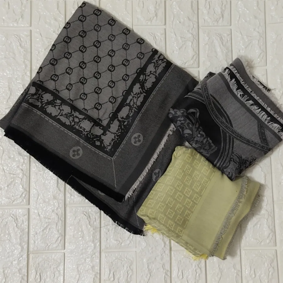 روسری ژاکارد دو رو