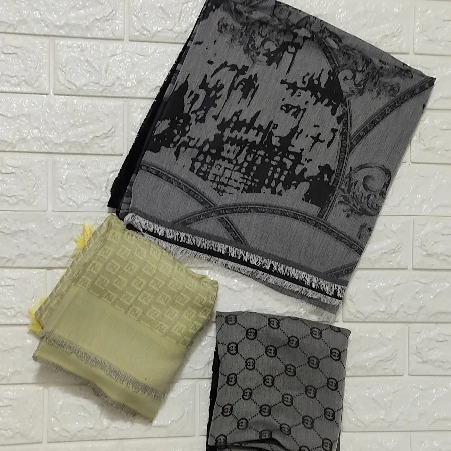 روسری ژاکارد دو رو