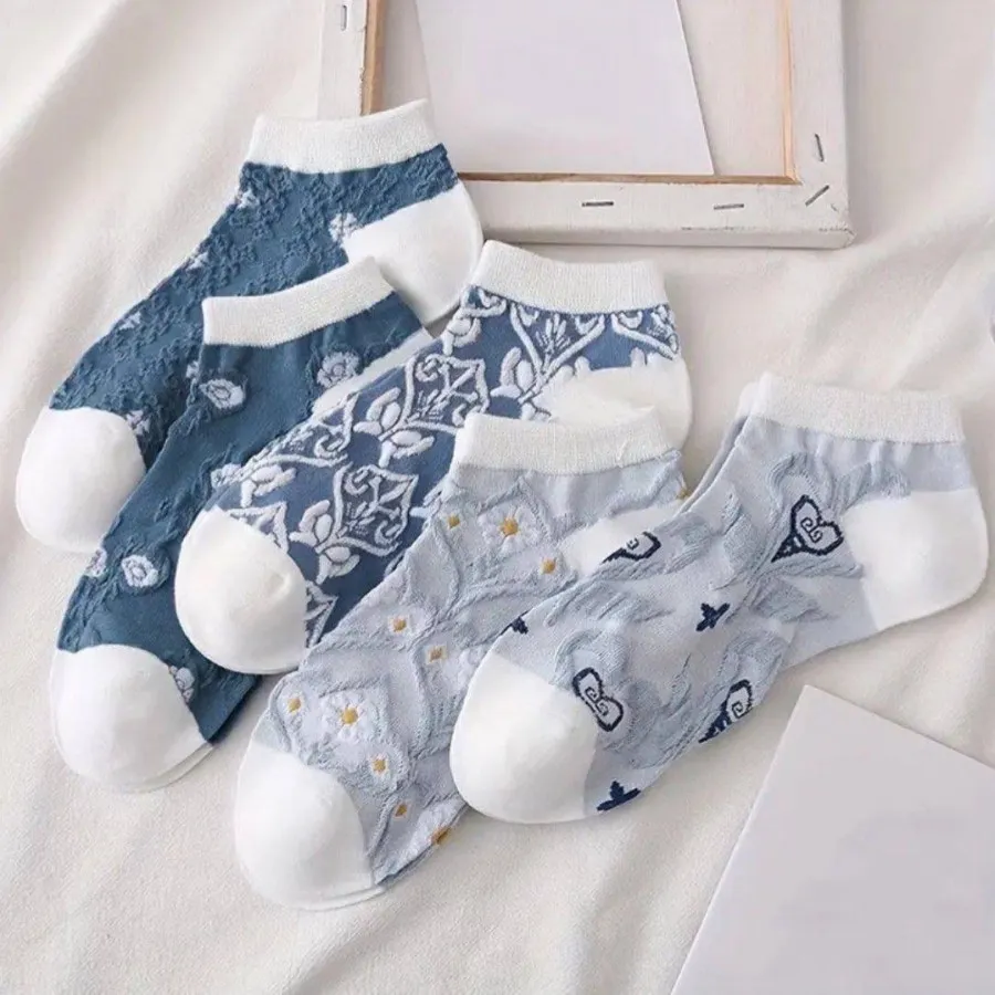 جوراب مچی برجسته سرمه ای