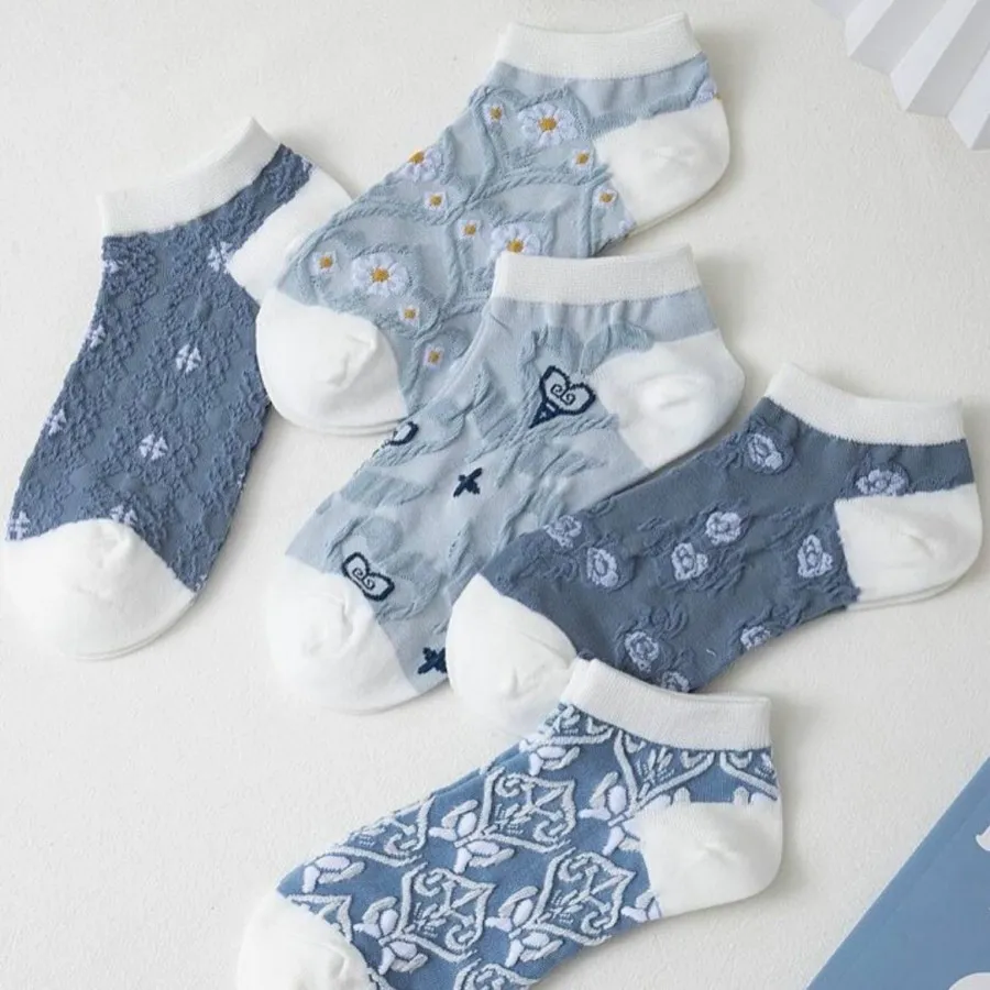 جوراب مچی برجسته سرمه ای