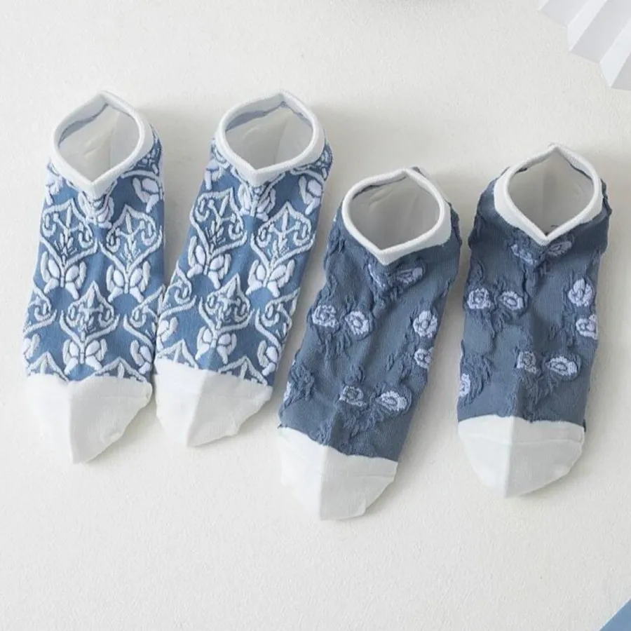 جوراب مچی برجسته سرمه ای