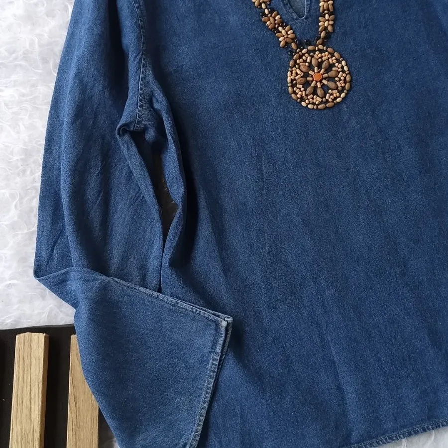 بلوز جین پاییزه خارجی