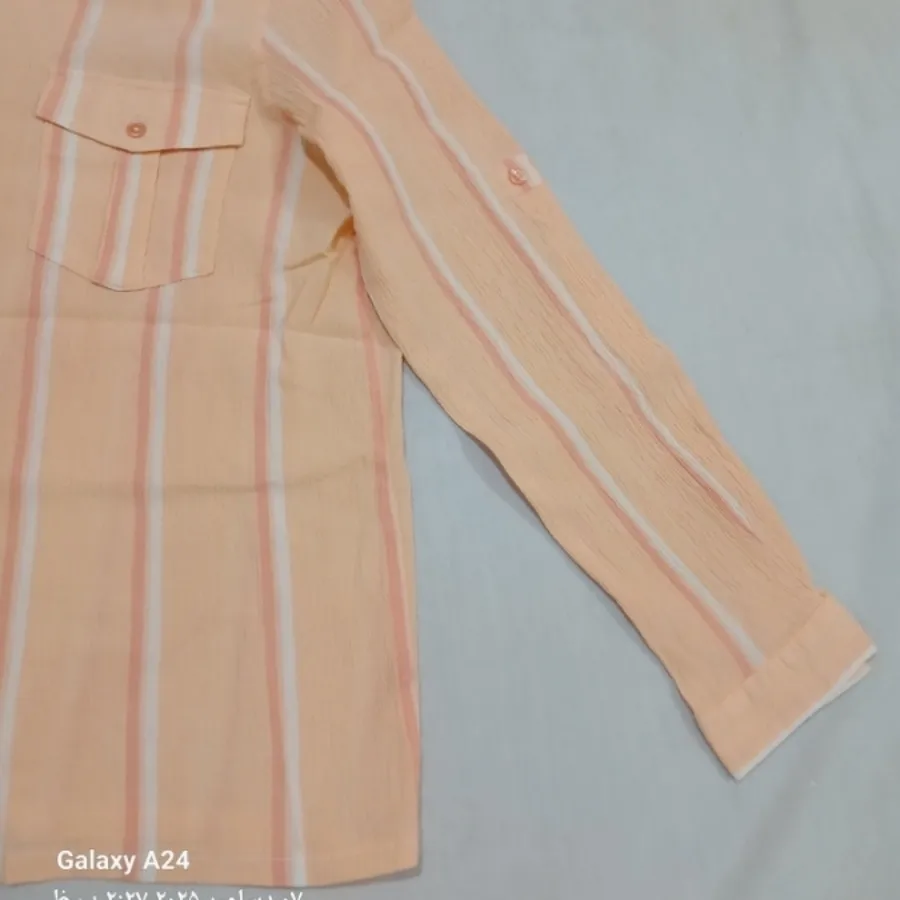 بلوز آستین بلند گلبه ای