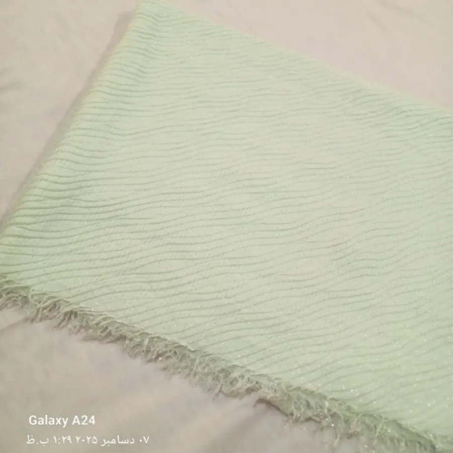 شال شاین دار سبز رنگ