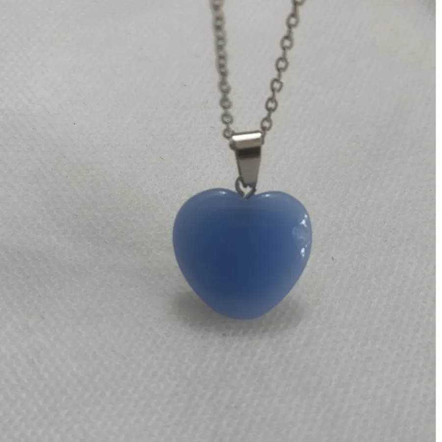 گردنبند قلب آبی