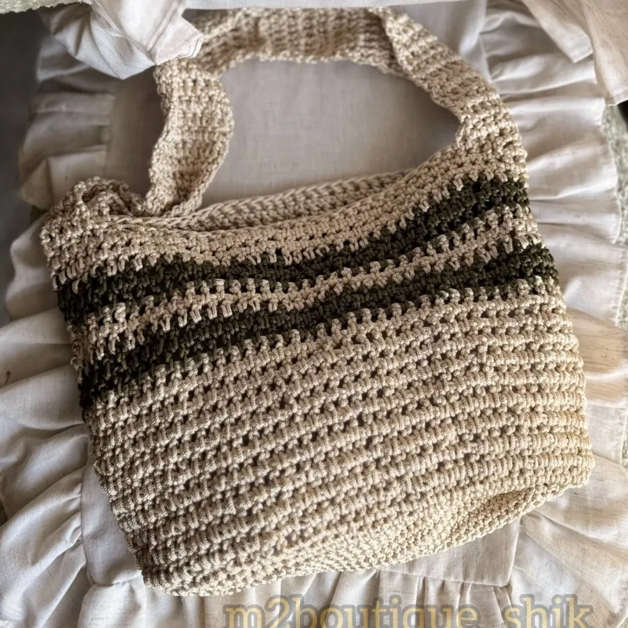 کیف دستباف قلاب بافی