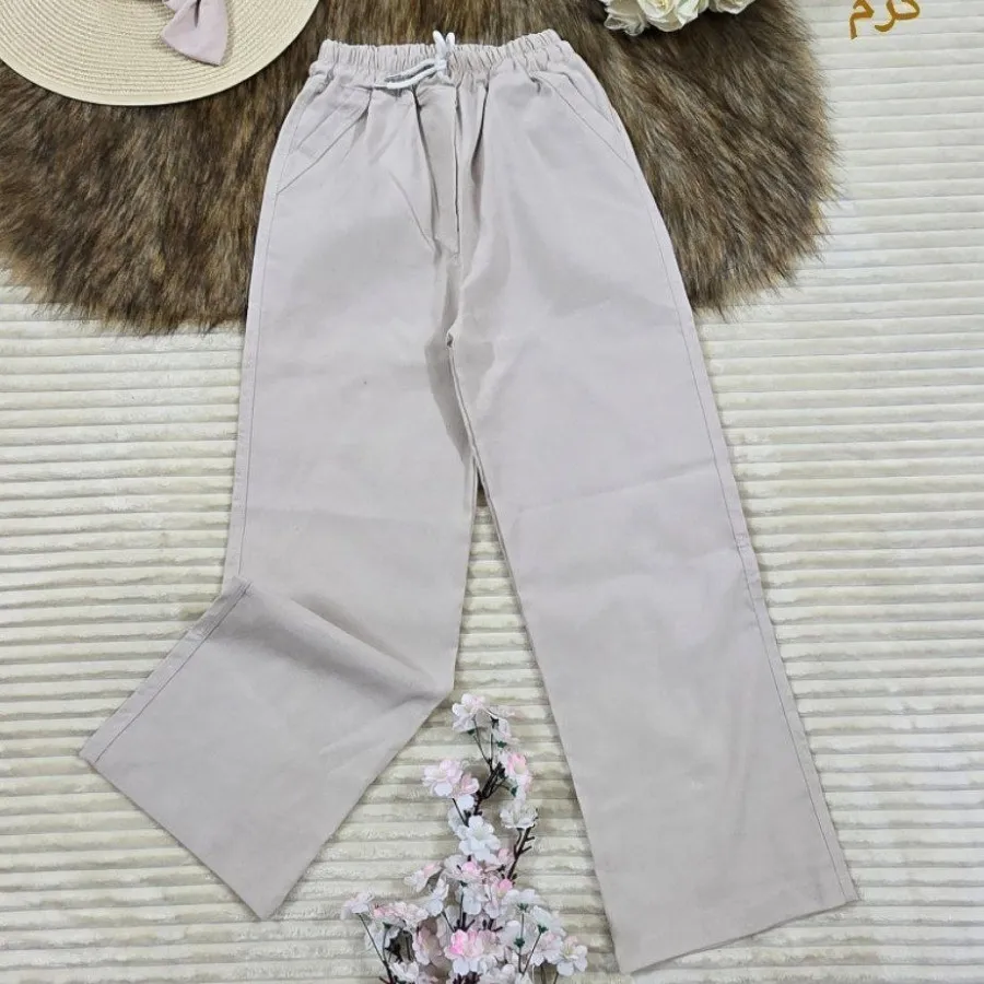 شلوار بگ کتان