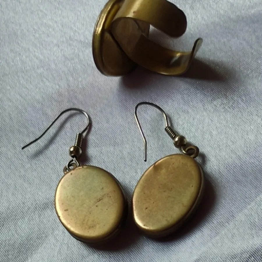 نیم ست زیبای برنجی