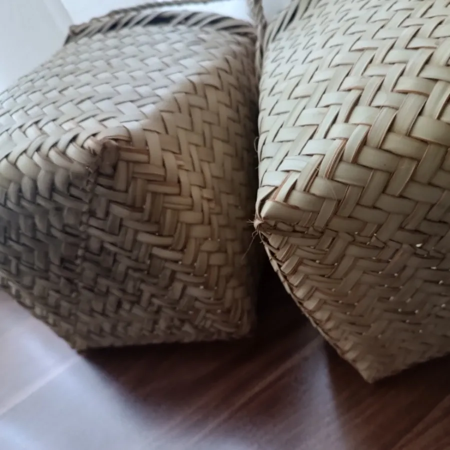 دو تا کاور گلدان حصیری