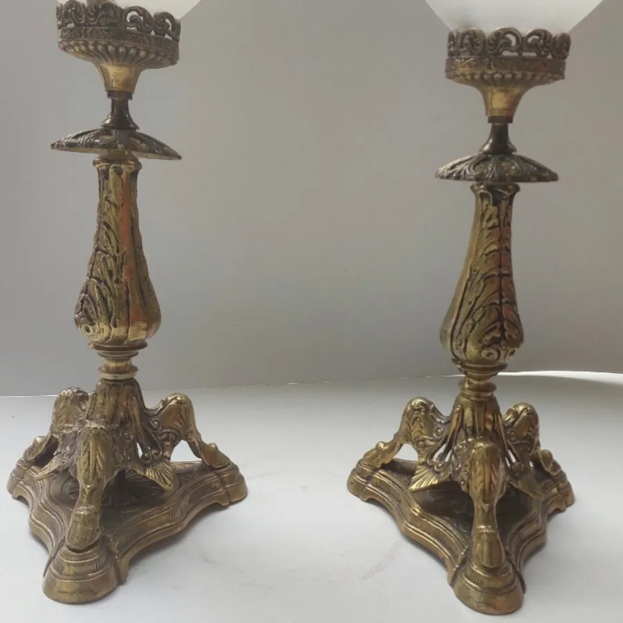 شمعدان برنز آنتیک