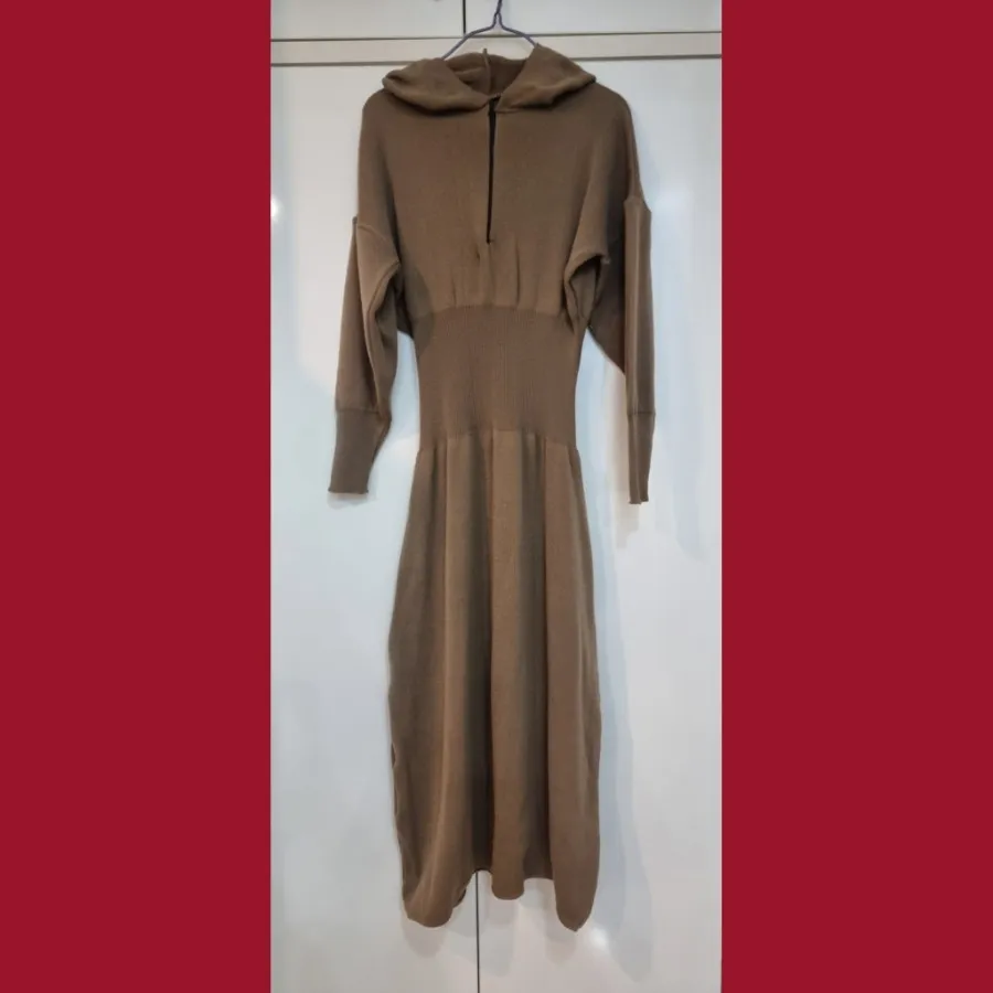 پیراهن بافت کلاه دار