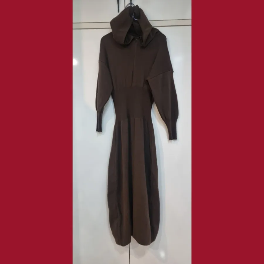 پیراهن بافت کلاه دار