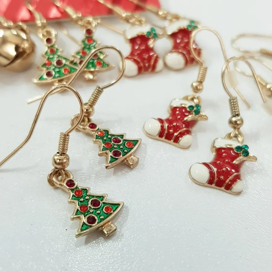 پک سه جفتی گوشواره کریسمس