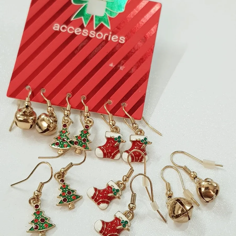 پک سه جفتی گوشواره کریسمس