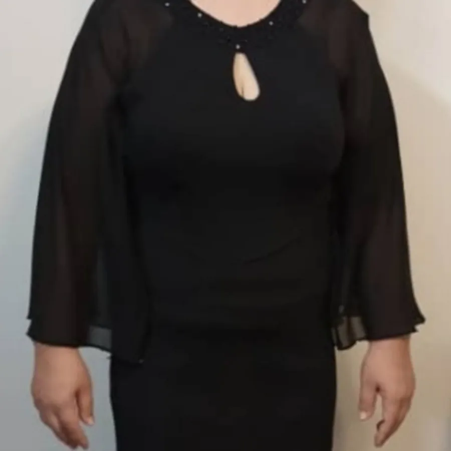 پیراهن مجلسی لمه مشکی