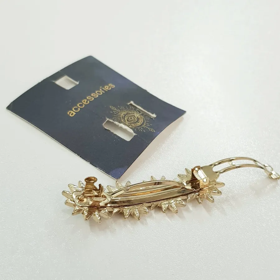 گیره مو کلیپسی طلایی