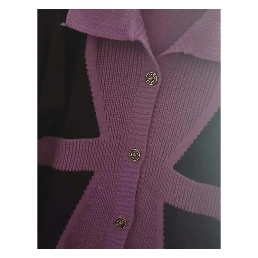 بافت ژاکت زنانه بنفش