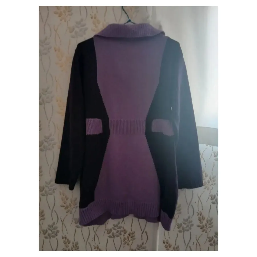 بافت ژاکت زنانه بنفش