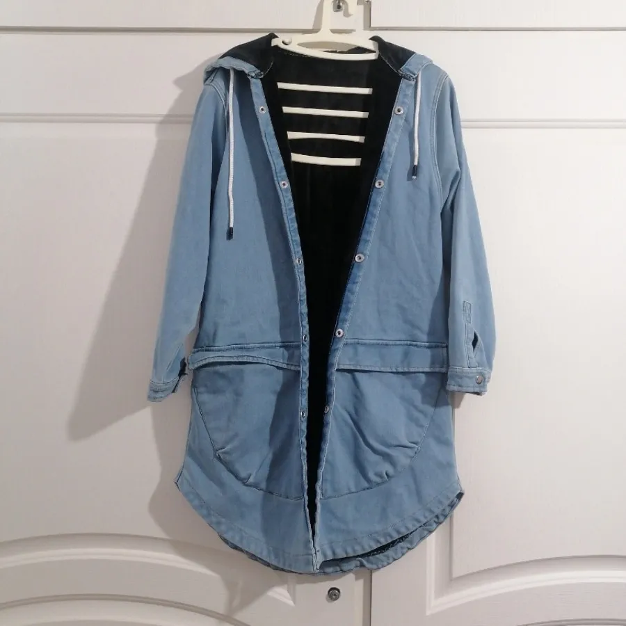 پالتو جین آبی روشن