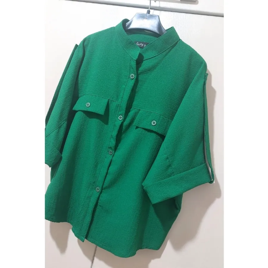 شومیز پفکی سبز بوتگا