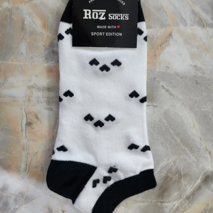 جوراب مچی سفید مشکی