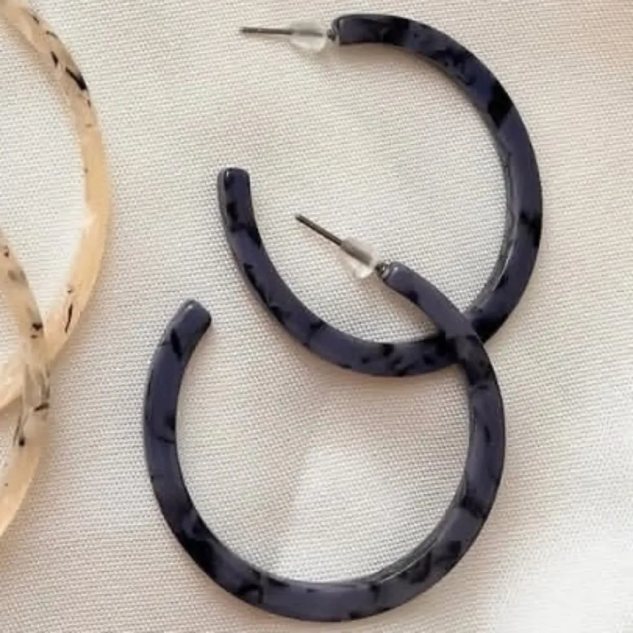 گوشواره حلقه ای رزینی