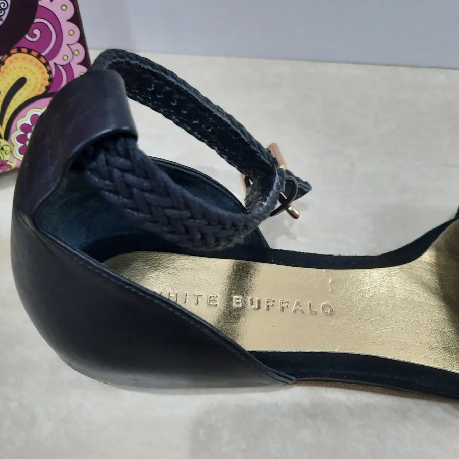 صندل تخت مشکی بوفالو سفید