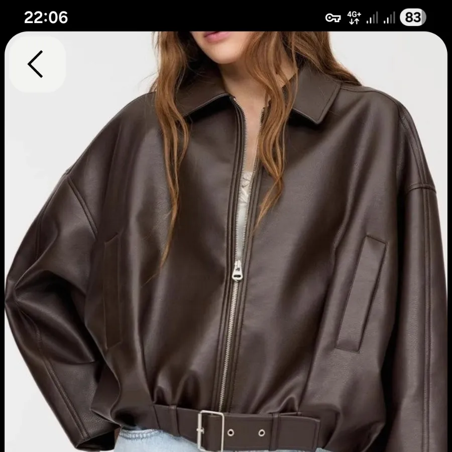 کت چرم قهوه ای