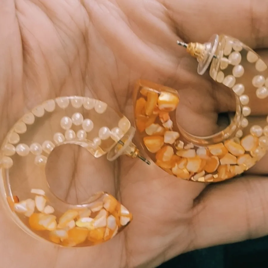 گوشواره زیبای رزین