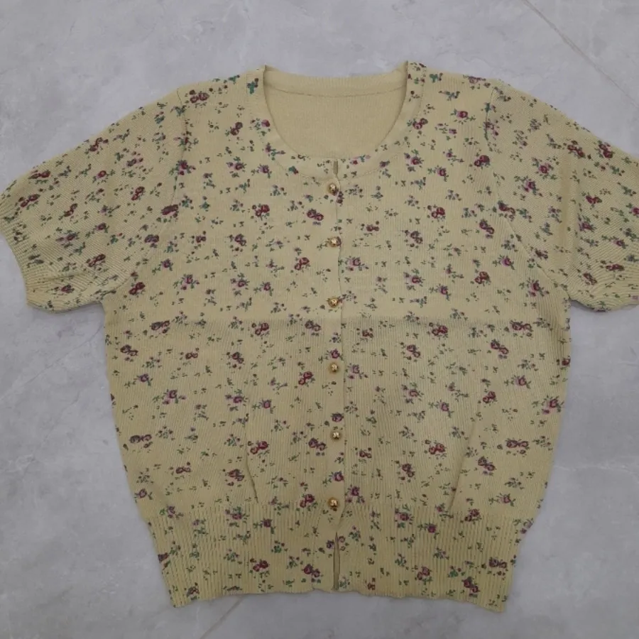 بلوز بافت جلو دکمه