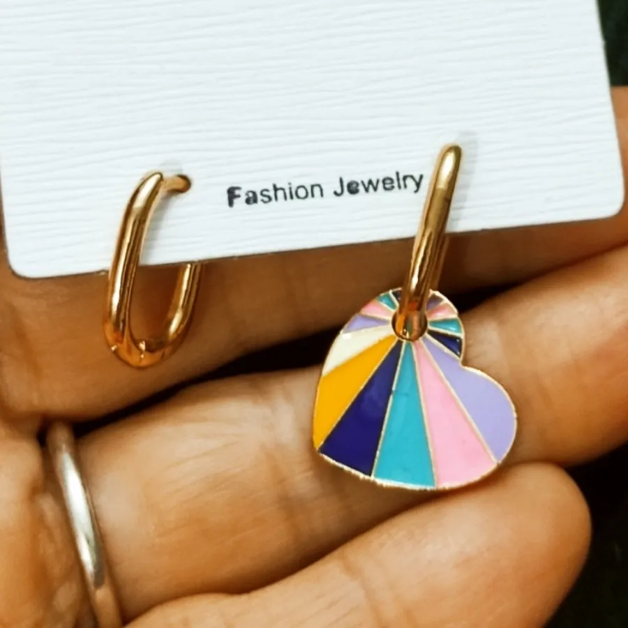 گوشواره رنگی  وارداتی ترک