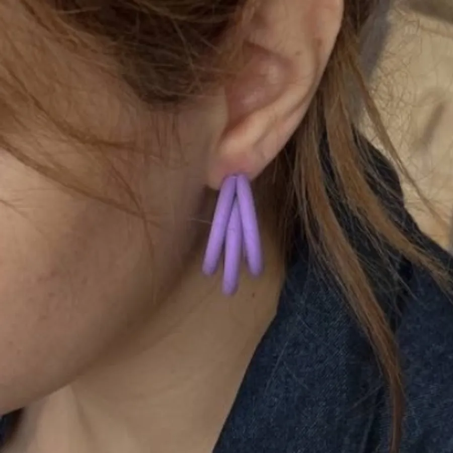 گوشواره میخ نقره